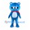 Blue Bear Mascot Costume with Red Scarf and White Belly