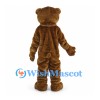 Brown Bear Mascot Costume with Cream Belly and Black Paw Pads