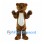 Brown Bear Mascot Costume with Cream Belly and Black Paw Pads