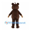 Brown Bear Mascot Costume with Cream Belly and Curved Head Tuft