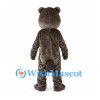 Gray Brown Bear Mascot Costume with Cream Muzzle
