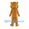 Lion Cub Mascot Costume in Gold with Cheek Tufts and Long Tail