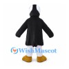 Puffin Mascot Costume in Black and White with Orange Beak
