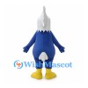 Eagle Mascot Costume in Blue with White Head and Yellow Beak