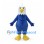 Eagle Mascot Costume in Blue with White Head and Yellow Beak
