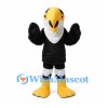 Toucan Mascot Costume in Black with Large Yellow Beak