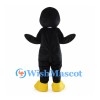Penguin Mascot Costume in Black and White with Yellow Beak and Feet