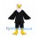 Eagle Mascot Costume in Black with White Head and Spread Wings