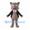 Pig Mascot Costume in Taupe with Black Jacket and White Bow Tie