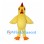 Yellow Rooster Mascot Costume with Red Comb and Tail
