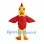 Rooster Mascot Costume with Yellow Head and Red Body