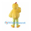 Yellow Chick Mascot Costume with Orange Beak and Lime Legs