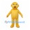 Yellow Dog Mascot Costume with Small Floppy Ears and Round Belly