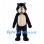 Black Bear Mascot Costume with Cream Muzzle and Belly