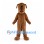 Brown Dog Mascot Costume with Long Muzzle and Floppy Ears