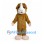 Guinea Pig Mascot Costume in Brown and White with Pink Paws