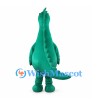 Teal Dinosaur Mascot Costume with Sunglasses and Long Tail