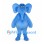 Blue Elephant Mascot Costume with Long Trunk and Rounded Belly