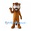 Brown Lion Mascot Costume with Shaggy Mane and Open Mouth
