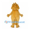 Golden Lion Mascot Costume with Sculpted Mane and White Belly
