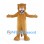 Tan Lion Mascot Costume with Small Mane and Roaring Face