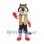 Lion Mascot Costume with Tan Vest Red Gloves and Red Boots