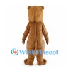 Brown Lion Mascot Costume with White Belly and Pink Nose
