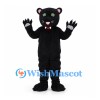 Black Panther Mascot Costume with Green Eyes and White Claws