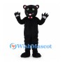 Black Panther Mascot Costume with Green Eyes and White Claws