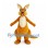 Orange Kangaroo Mascot Costume with Cream Belly and Large Pouch