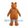 Brown Bear Mascot Costume with Long Muzzle and White Claws