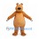 Brown Bear Mascot Costume with Long Muzzle and White Claws