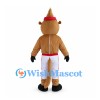 Kangaroo Mascot Costume with Red Headband and White Sports Pants