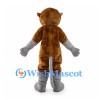 Proboscis Monkey Mascot Costume with Long Nose and Gray Hands