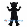 Black Cat Mascot Costume with Green Eyes and White Whiskers