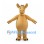 Horse Mascot Costume with Tan Body and Brown Mane