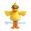 Yellow Duck Mascot Costume with Black Swim Goggles