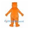 Orange Dinosaur Mascot Costume with Colored Belly Spots