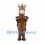 Brown Horse Mascot Costume with Dark Mane and Hoof Gloves