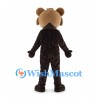 Brown Raccoon Mascot Costume with Dark Eye Mask and Cream Muzzle