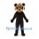 Brown Raccoon Mascot Costume with Dark Eye Mask and Cream Muzzle