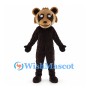 Brown Raccoon Mascot Costume with Dark Eye Mask and Cream Muzzle