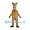 Tan Horse Mascot Costume with Tooth Grin and White Mane
