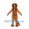 Brown Dinosaur Mascot Costume with Long Spiked Tail
