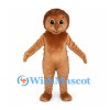 Brown Dinosaur Mascot Costume with Long Spiked Tail