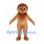 Brown Dinosaur Mascot Costume with Long Spiked Tail
