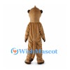 Meerkat Mascot Costume with Tan Body and Long White Chest