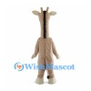 Giraffe Mascot Costume with Long Neck and Tan Spotted Body