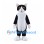 Black and White Cat Mascot Costume with Yellow Eyes