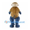 Monkey Mascot Costume with Cream Chest and Blue Arms and Legs
